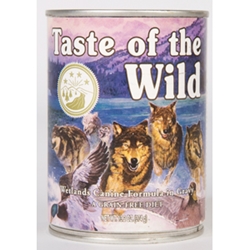 Taste of the Wild Dog Can Wetland 12/13.2oz taste of the wild, canned, wetlands, wetland, dog food, dog